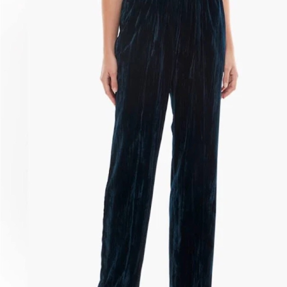 WAYF Nordstrom Velvet Hunter Green Pants Size XS NWOT #Party #Fall #Christmas